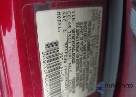 2010 Nissan Versa 1.8S из США, поврежденный, VIN 3N1BC1AP9AL461433